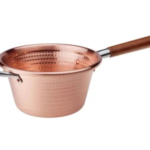 Sconto Paiolo con manico in legno e maniglie inox, ø 24 cm