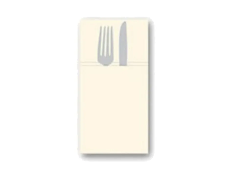 Prezzo Ridotto Linen, tovagliolo pocket 40x40, avorio, 25 pz