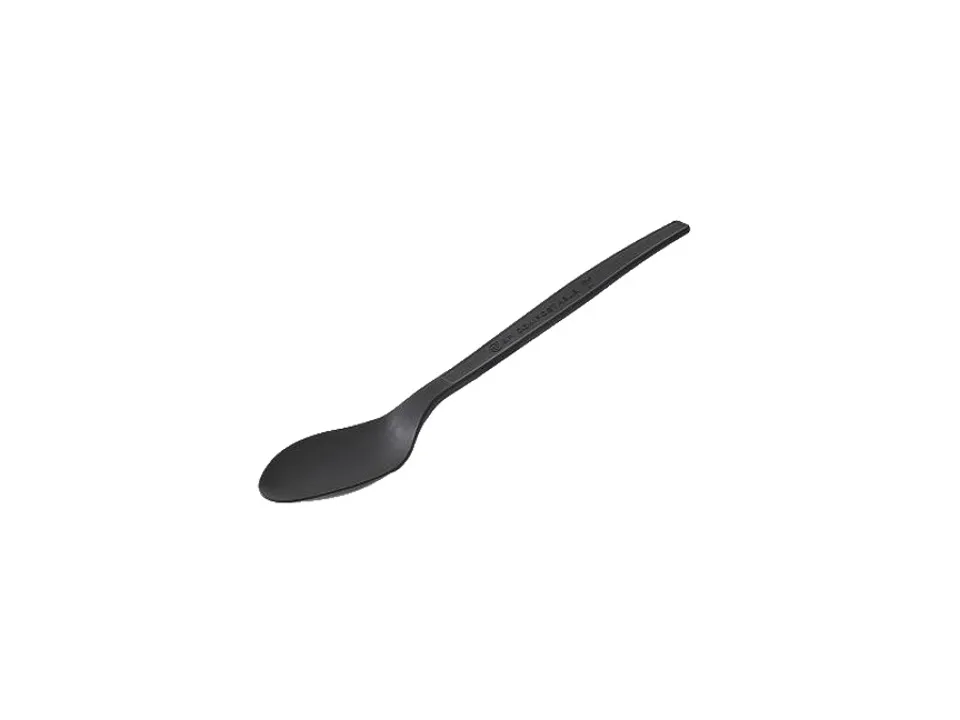 Confezione 50 cucchiai in cpla nero - 16 cm Solo Oggi