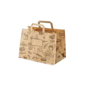 Spedito Oggi Confezione 50 shopper take away - 32+21x27 cm