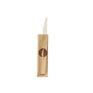 Coltello in legno imbustato 16 cm, 48 pezzi Promozione Esclusiva