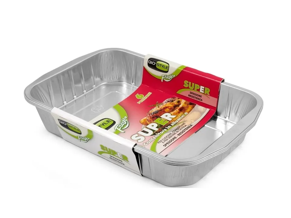 Offerta Limitata Teglie in alluminio, 6 porzioni, 3 pz
