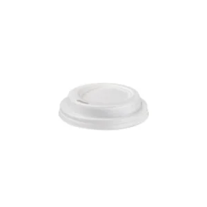 Tappo bianco in cpla per bicchieri in cartoncino ø 6,2 cm - 100 pezzi Saldi