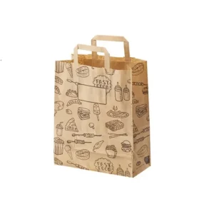 Confezione 50 shopper take away - 27+16x29 cm Nuovo Arrivo