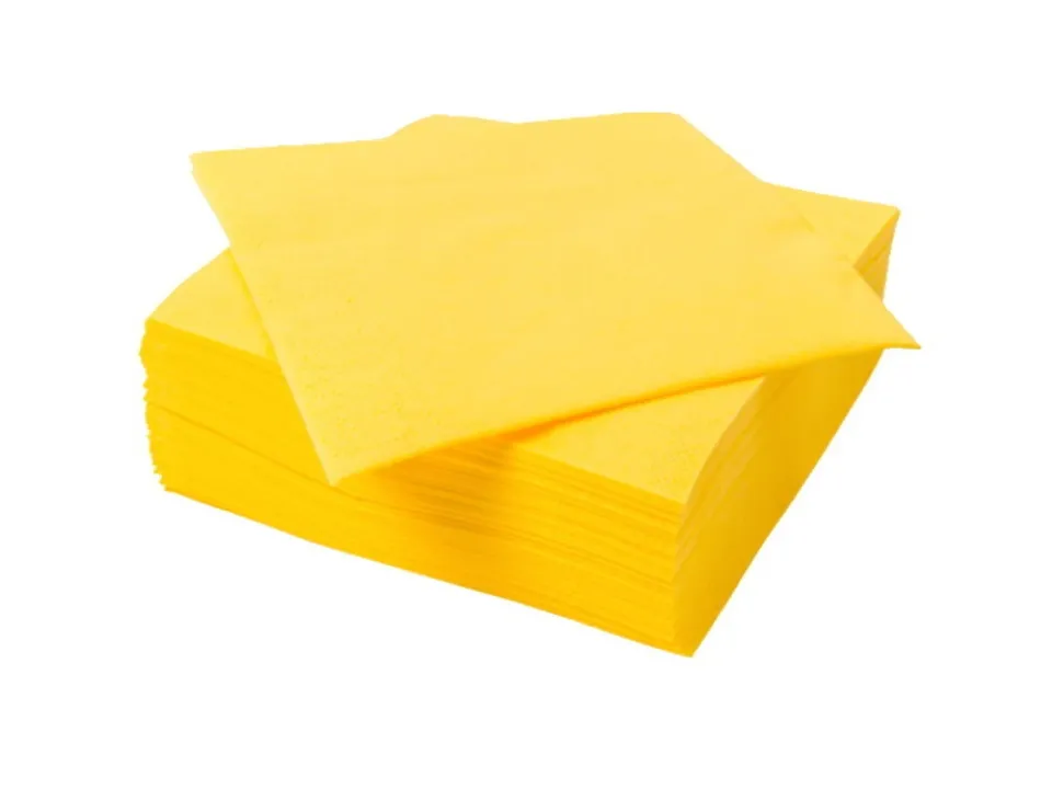 Linen, confezione 1000 tovaglioli 40x40, giallo Promozione