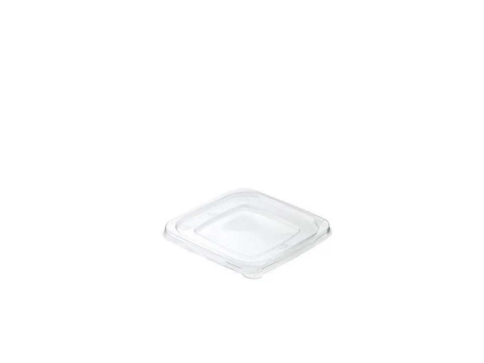 Coperchio pet trasparente per cont. quadrato - cm 18.5x18.5x0.5h - 50 pz Soddisfatti O Rimborsati