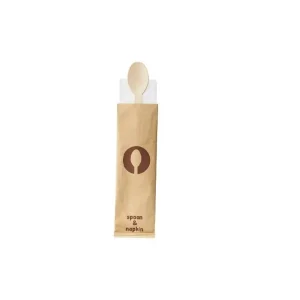 Occasione Imperdibile Cucchiaio in legno imbustato 16 cm, 48 pezzi