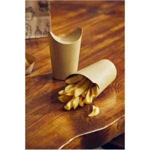 Reso Gratuito Box per fritti, kraft/pe avana