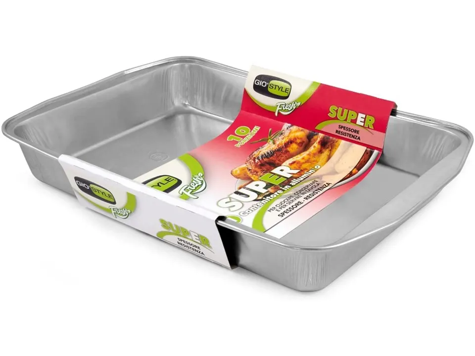 Promozione Esclusiva Teglie in alluminio, 10 porzioni, 1 pz