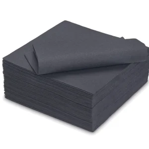 Linen, tovagliolo 40x40, antracite, 50 pz Reso Gratuito