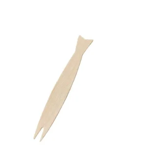 Non Perdere Forchettina pesce in legno cm. 9.5 -250 pz