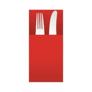 Linen, tovagliolo pocket 40x40, rosso, 25 pz Nuovo Arrivo