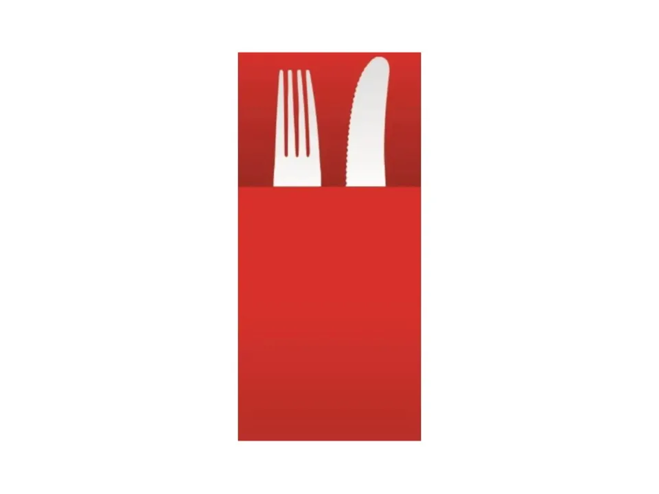 Linen, tovagliolo pocket 40x40, rosso, 25 pz Nuovo Arrivo