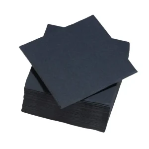 Spedizione Espresso Linen, tovagliolo 40x40, nero, 50 pz
