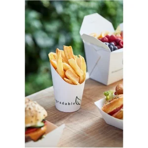 Offerta Bicchiere per fritti street food con pla ø5.9x9h, ø9x14.8cm. - 450 ml, 50 pz