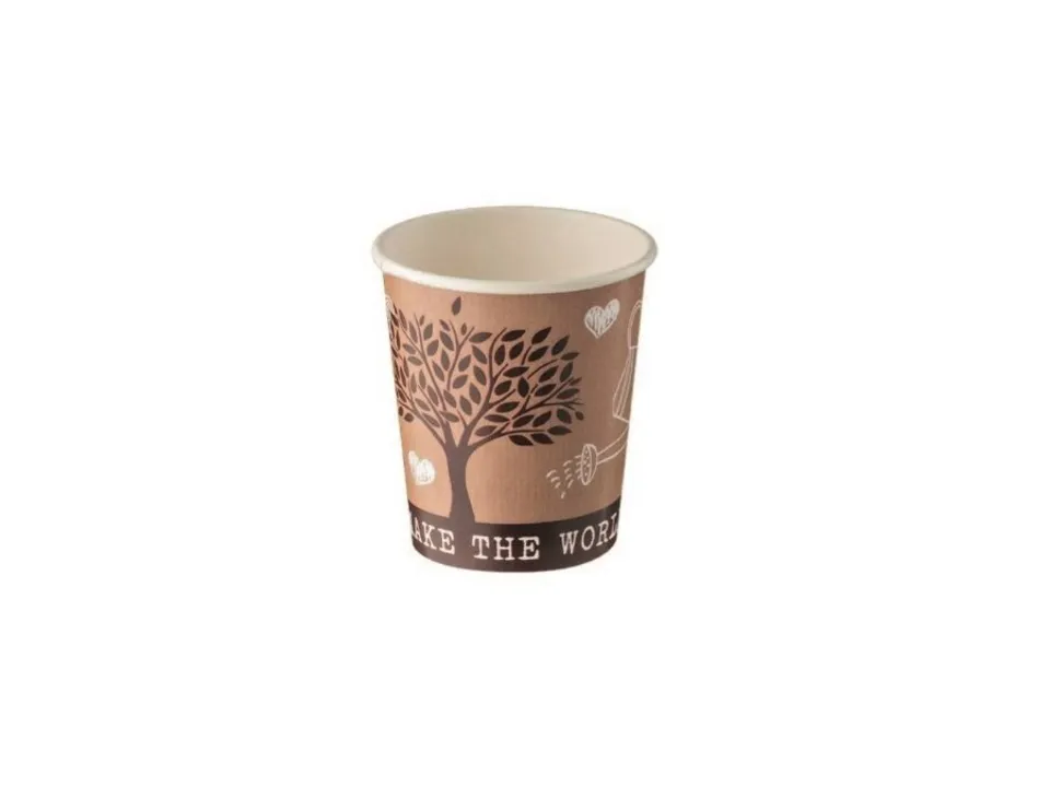 Direttamente Dal Produttore Bicchiere carta+pe ml 75, cm ø5.5x3.8x5.5h - 50 pezzi