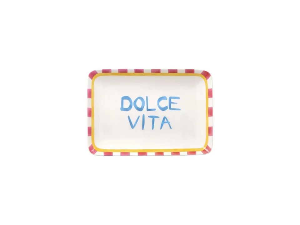 Spedito Oggi New milk&coffee, piatto rettangolare 23x16 dolce vita