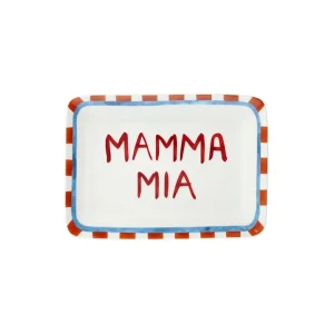 New milk&coffee, piatto rettangolare 23x16 mamma mia Nuovo Arrivo