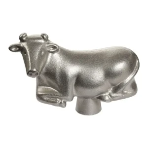 Consegna Rapida Pomello mucca - 7 cm, acciaio inox