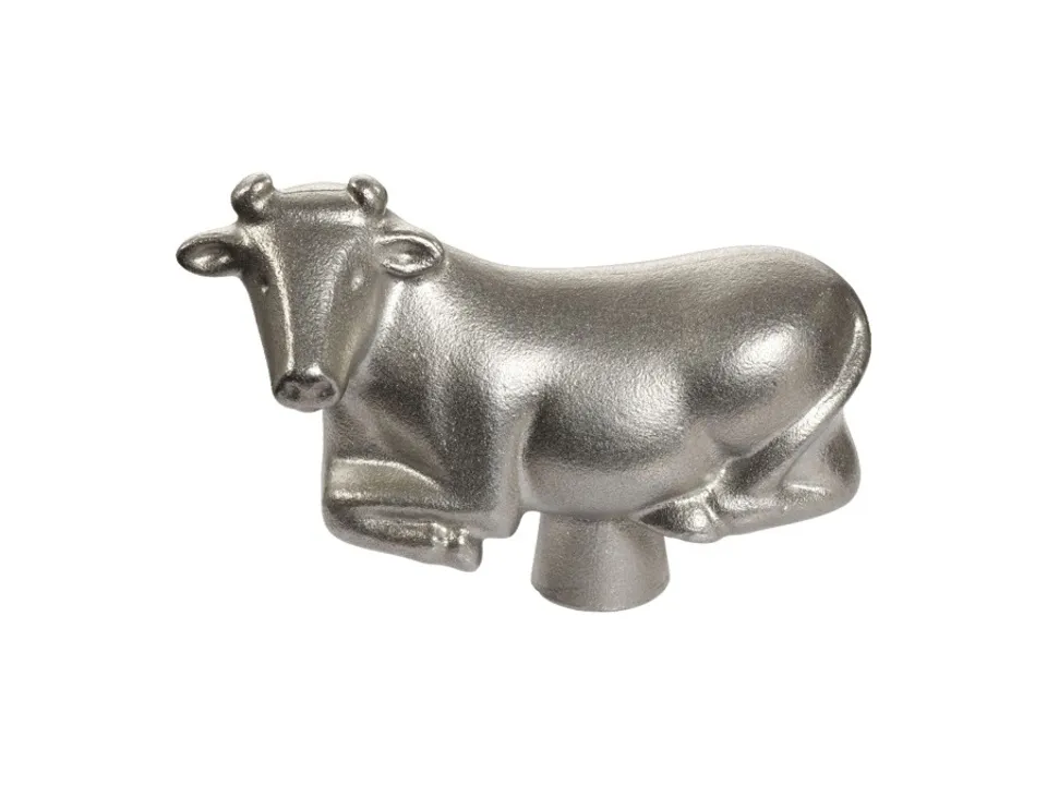 Consegna Rapida Pomello mucca - 7 cm, acciaio inox