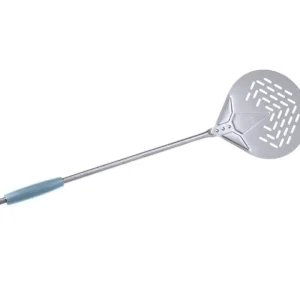 Evoluzione, palettino pizza inox forato 17 cm manico 150 Professionale