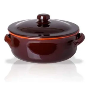 Promozione Benegiamo - Casseruola in Terracotta con Coperchio 2 Manici Ø21 cm