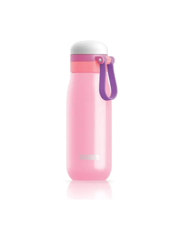 Offerta Limitata Zoku - Bottiglia Bimbo Ultraleggera in Acciaio Inox 500 ml Rosa