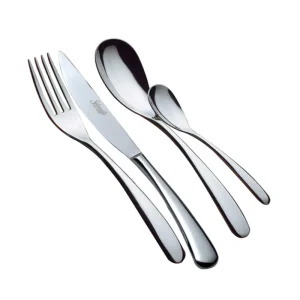 Promozione Esclusiva Salvinelli - Cucchiaino moka modello Forever in acciaio spessore 4 mm set 12 pezzi