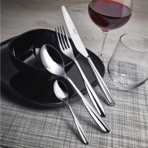 Salvinelli - Cucchiaino moka modello Trend in acciaio inox spessore 4 mm set 12 pezzi Consegna Rapida