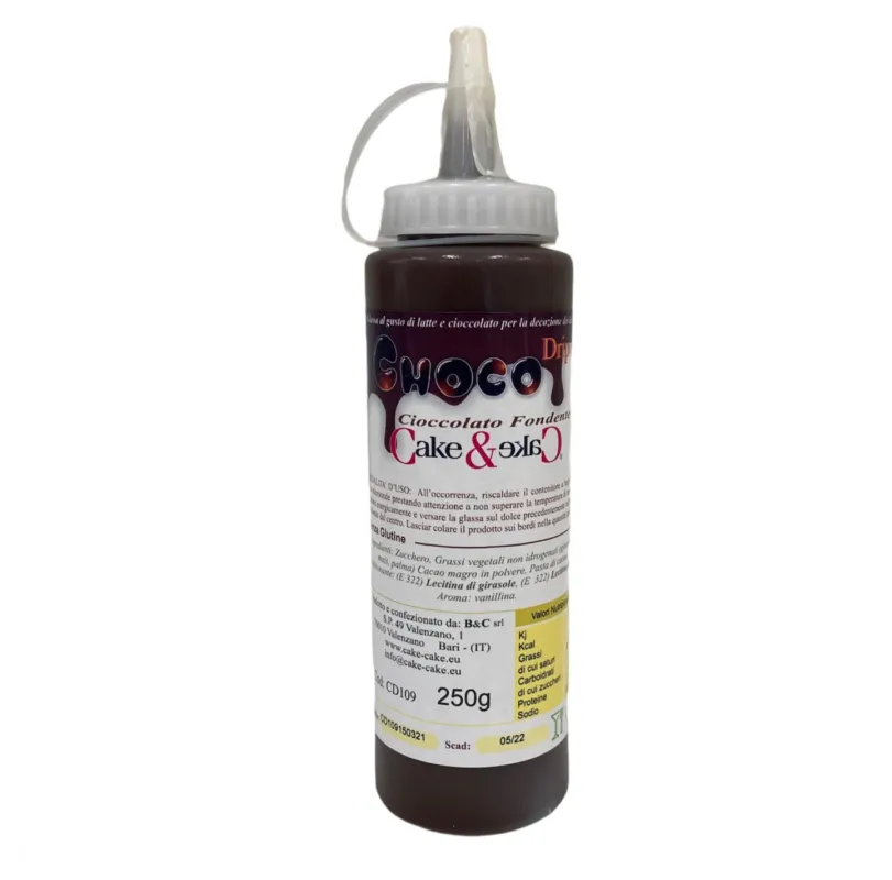 Miglior Prezzo Cake&Cake - Topping Cioccolato Fondente per Torte Choco Drip Marrone gr 250