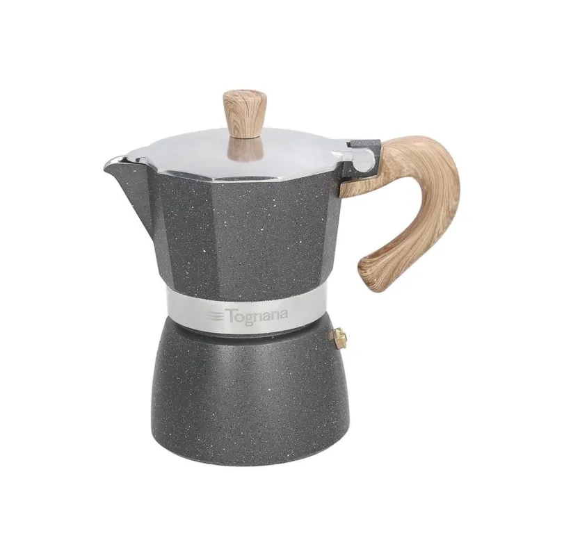 Tognana - Caffettiera moka stone e wood style 2 tazze Offerta