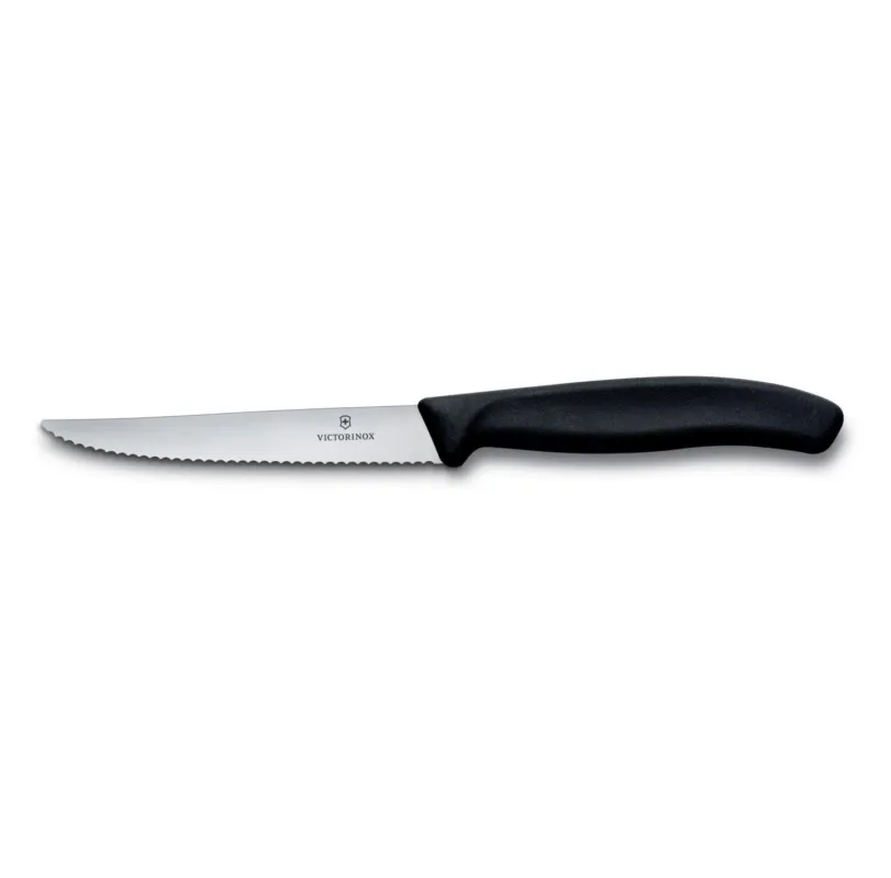 Prezzo Conveniente Victorinox - Coltello da bistecca Swiss Classic, filo ondulato nero