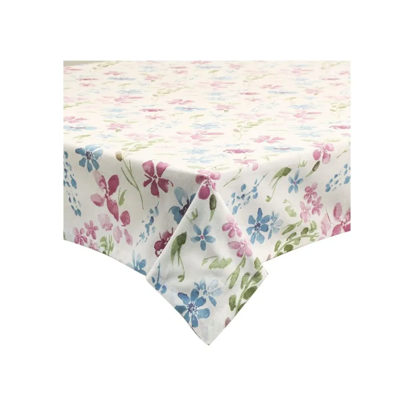 Tognana - Tovaglia in cotone riciclato azzurro 140 cm linea Alma Prezzo Ridotto