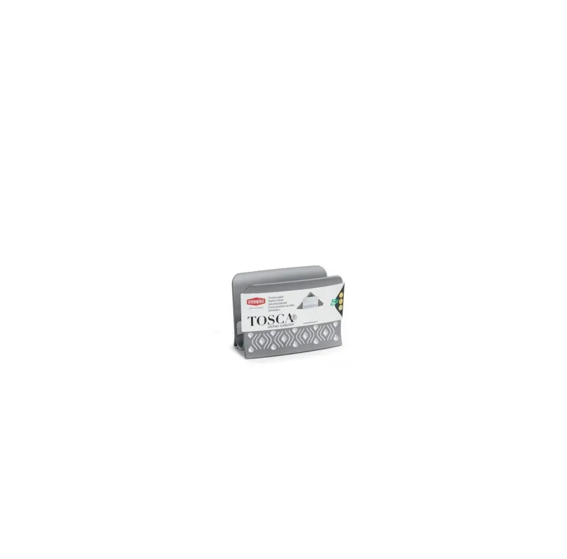Compra Adesso Stefanplast - Portatovaglioli verticale in plastica 15 cm linea tosca grigio
