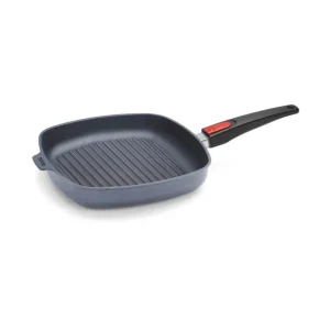 Woll - Bistecchiera bassa antiaderente in alluminio forgiato Diamond lite a induzione manico rimovibile 24 cm Compra Online