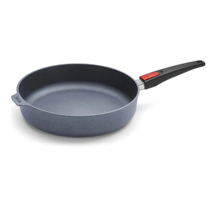 Ultime Pezzi Woll - Padella alta antiaderente in alluminio forgiato Diamond lite a induzione manico rimovibile 32 cm