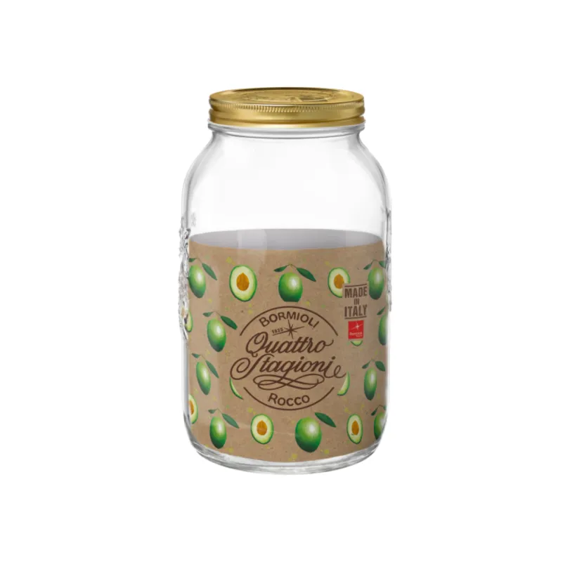 Bormioli - Quattro stagioni vaso in vetro 3,8 litri con capsula Offerta Lampo