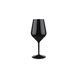 Waf - Bicchiere Calice vino Event in plastica tritan nero riutilizzabile 51cl Offerta Lampo