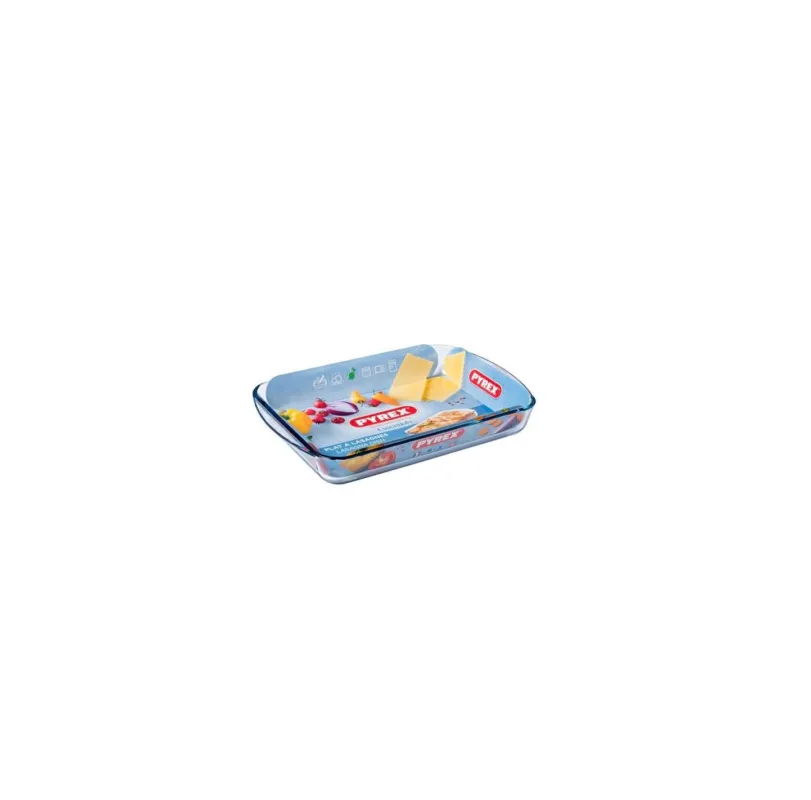 Pyrex - Teglia rettangolare in vetro borosilicato Essentials 40x27 cm Ultime Pezzi