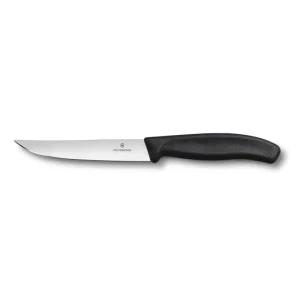 Ultima Occasione Victorinox - Coltello bistecca lama liscia manico nero