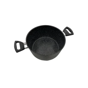 Bestseller Ballarini - Vipiteno Casseruola 2 manici in alluminio antiaderente nerolite da 24 cm per induzione
