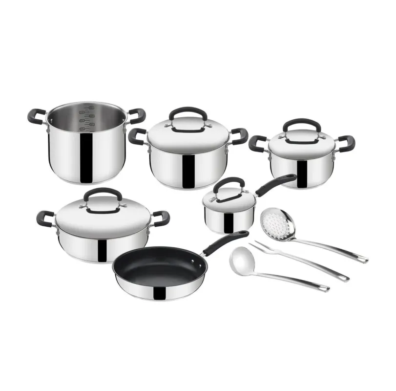 Prezzo Basso Lagostina - Batteria di pentole Pratica in acciaio inox da 13 pezzi