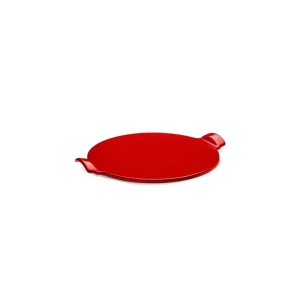Emile henry - Pietra refrattaria per pizza fondo liscio 36 cm rossa Miglior Prezzo