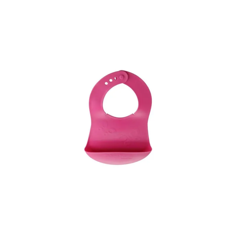 Tescoma - Bavetta morbida da bambino con raccoglitore rosa Solo Oggi