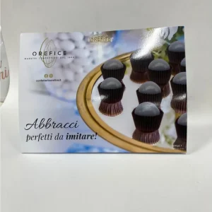 Confetteria Orefice - Abbracci biscotto avvolto da cioccolato Grigio 500g Esclusivo
