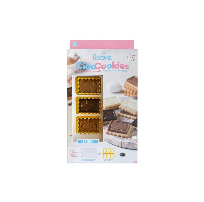 Offerta Decora - Set tagliapasta in plastica CiocCookies Pasqua