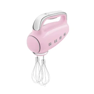 Spedito Oggi Smeg - Sbattitore elettrico stile retrò anni ‘50 HMF01PKEU rosa