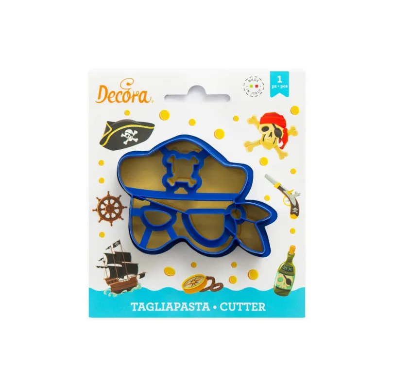 Decora - Tagliapasta per biscotti maschera pirata 10 x 7 cm Offerta