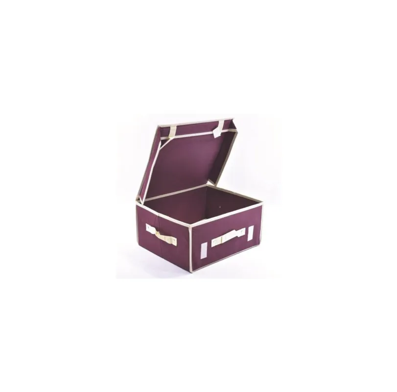 Reso Gratuito Scatola porta biancheria Ordinotta bordeaux in TNT rettangolare 48x36x18 cm