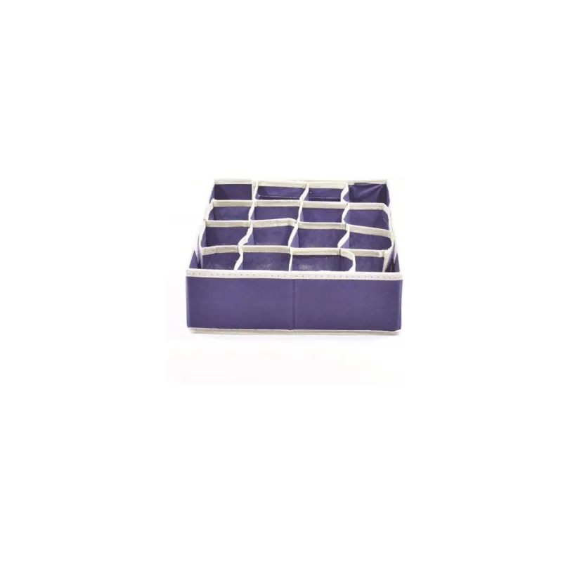 Scatola organizer 16 scomparti Precisotto in tessuto TNT 35x27x9 cm blu Solo Oggi